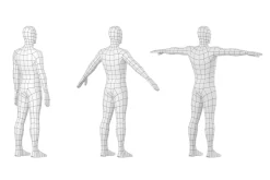 Natural Male in 3 Modeling Poses
