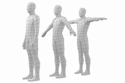 Natural Male in 3 Modeling Poses