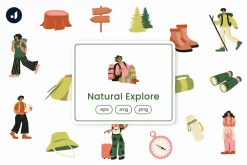 Natural Explore Illustration