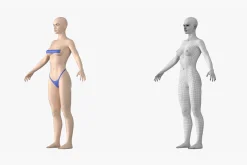 Natural Female 01 A-Pose Base Mesh