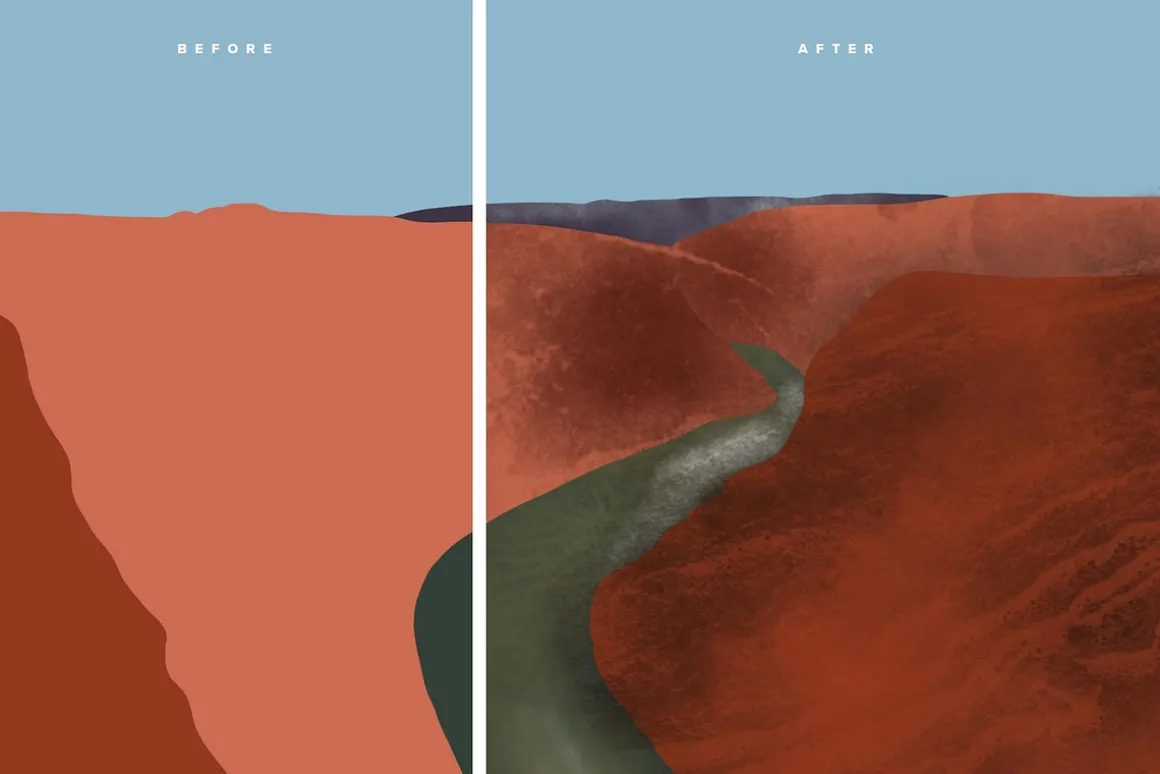 Natural Texture Procreate Brushes