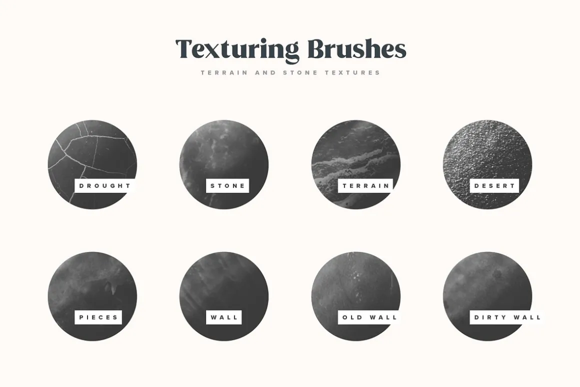 Natural Texture Procreate Brushes