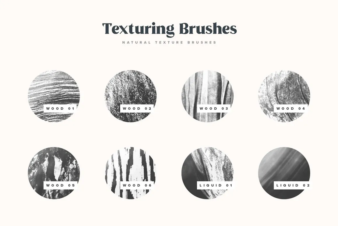 Natural Texture Procreate Brushes