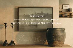 Nature Earthy Etsy Poster Mockup