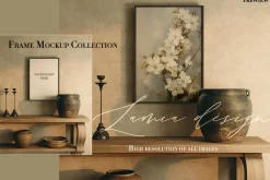 Nature Earthy Etsy Poster Mockup