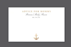 Nautical Navy Baby Shower Invite