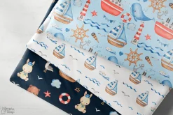 NAUTICAL FRIENDS. Watercolor