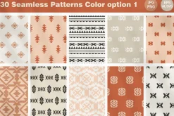 30 Navajo Minimal Vector Patterns