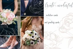 Navy Blue and Dusty Rose