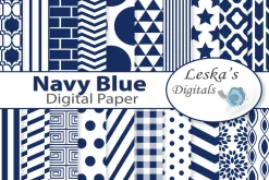 Navy Blue Digital Paper