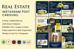 Navy Cream Real Estate - IG Template