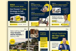 Navy Cream Real Estate - IG Template