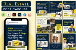Navy Cream Real Estate - IG Template