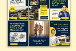 Navy Cream Real Estate - IG Template