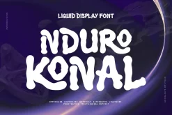 Nduro Konal - Liquid Display Font
