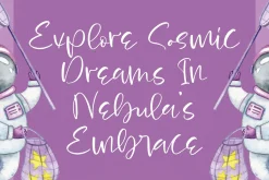 Nebula Golden Handwritten Script