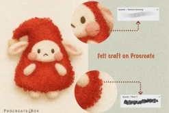 Needle Felt Procreate Brushes