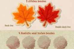 Needle Felt Procreate Brushes