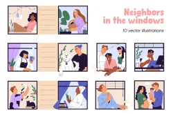 Neighbors in windows. Neighborhood