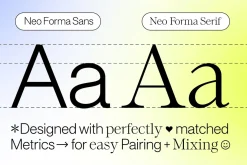 Neo Forma (NEW v2.0) 8 Fonts + Icons