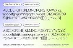 Neo Forma (NEW v2.0) 8 Fonts + Icons