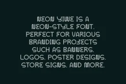 Neon Yiwe - Light Party Font