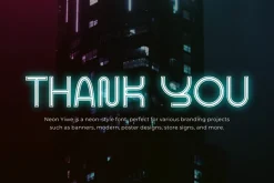 Neon Yiwe - Light Party Font