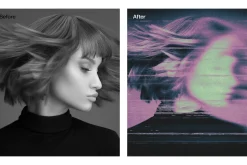 Neon Blur Photo Effect Template
