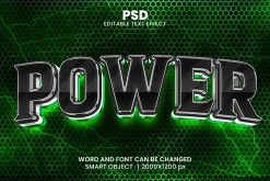 15 Neon 3d text effect font Bundle