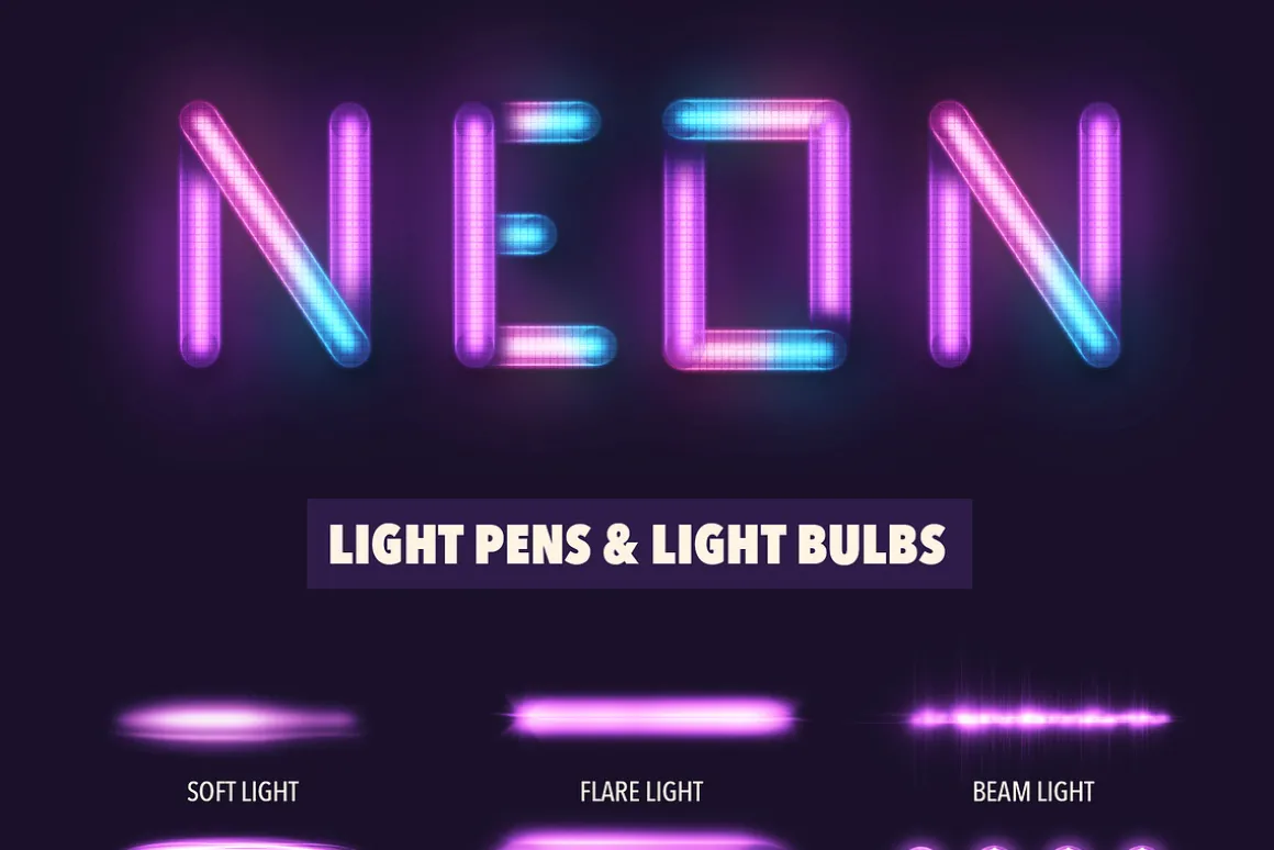 NEON GLOW AND LIGHTS FOR PROCREATE