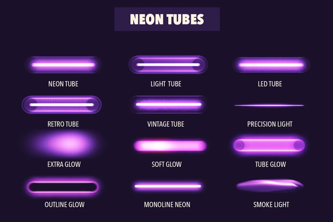 NEON GLOW AND LIGHTS FOR PROCREATE