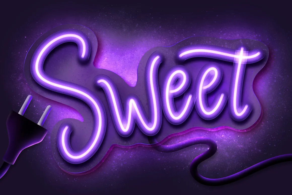 NEON GLOW AND LIGHTS FOR PROCREATE