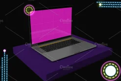 Neon Macbook Pro Mockup V.2