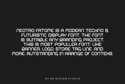 Neotro Fatome Tech & Futuristic Font