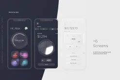 Neumorphism + Glassmorphism UI Kit