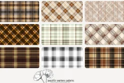 80 neutral plaid seamless pattern