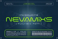 Nevamixs - Futuristic Font