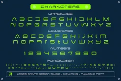Nevamixs - Futuristic Font