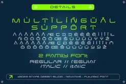 Nevamixs - Futuristic Font