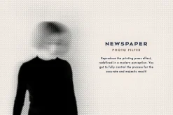 Newspaper Halftone Photoshop Effect