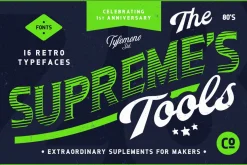NEW! Supreme Tools • 16 Fonts Pack