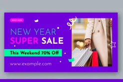New Year Sale Web Banner Set