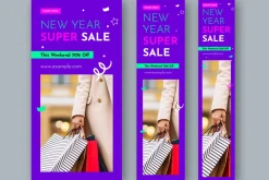 New Year Sale Web Banner Set
