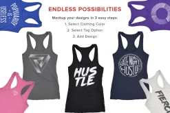 Next Level 6633 Racerback Mockups