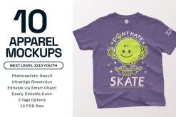 Next Level 3310 Youth Tee Mockups