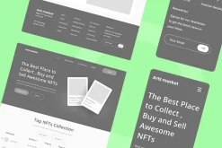 NFT Marketplace Wireframe Website