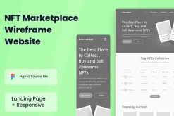 NFT Marketplace Wireframe Website