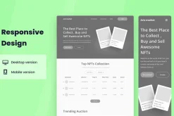 NFT Marketplace Wireframe Website