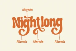 Nightlong - Display Retro Font