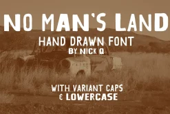 No Man's Land Hand Drawn Font